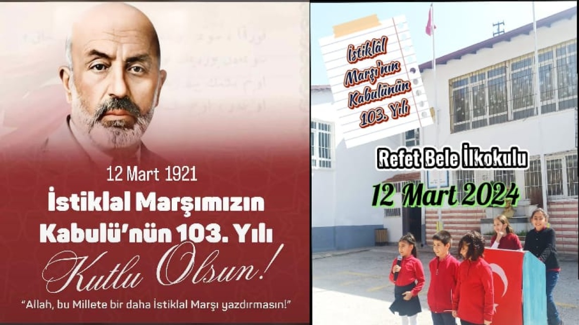 12 MART İSTİKLAL MARŞI'NIN KABULÜ ve MEHMET AKİF ERSOY' U ANMA GÜNÜ